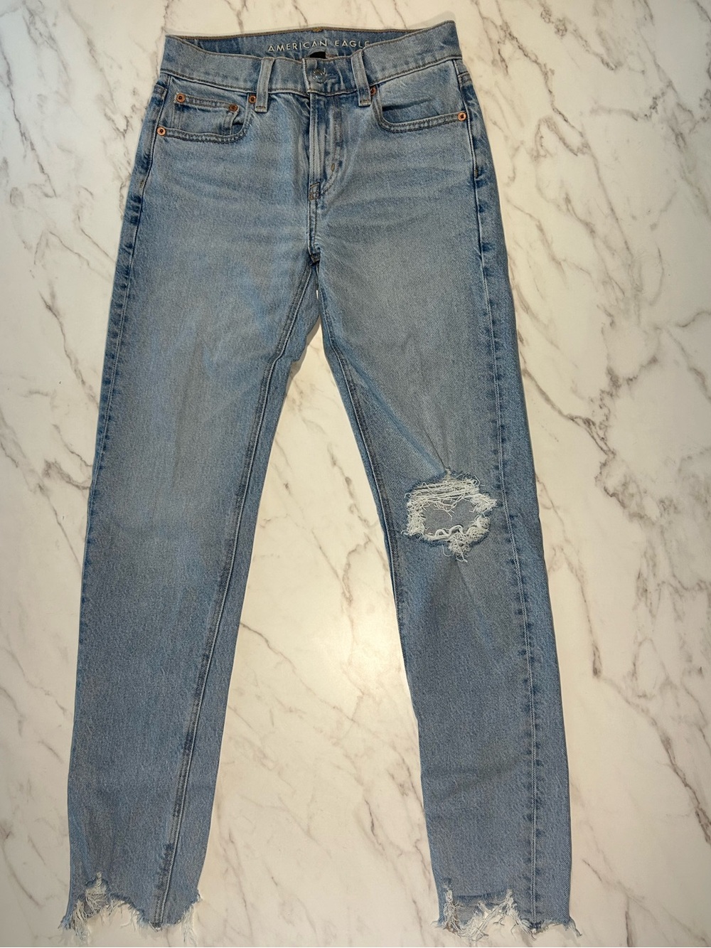 American Eagle High-Rise Straight Jeans